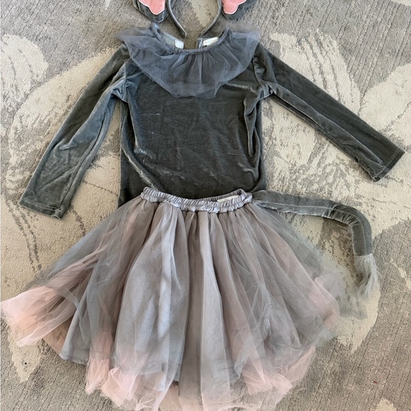 Pottery Barn Kids Gray Mouse Costume with Tutu - Picture 1 of 1